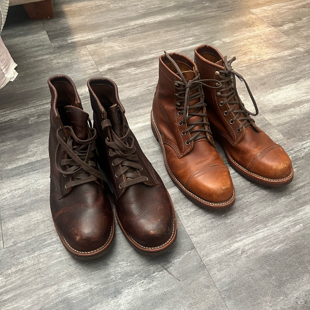Chippewa Brown Leather Boots